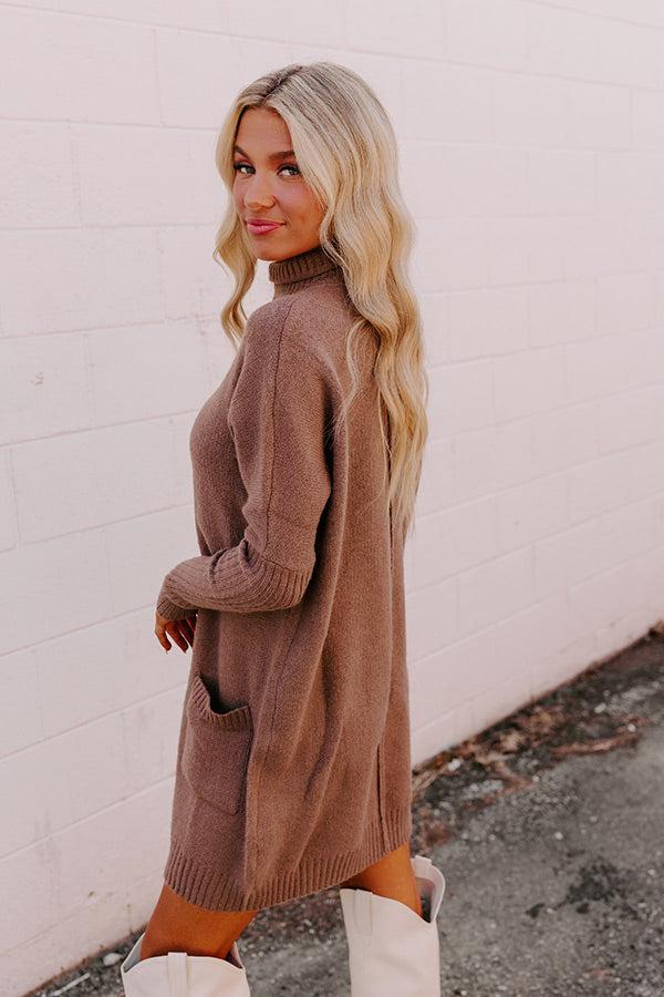 Rustic Vineyard Knit Sweater Dress Product Image