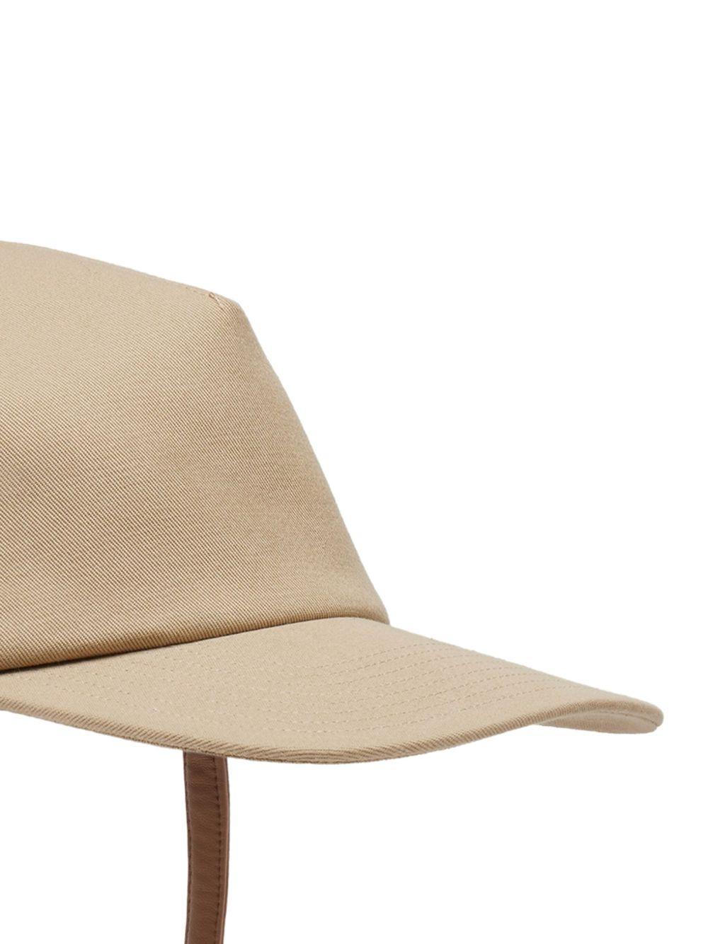 leather-strap baseball cap Product Image