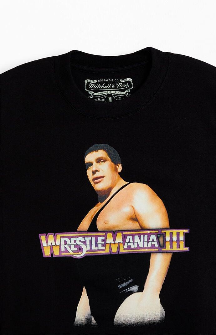 Mitchell & Ness Men's Wrestlemania Legends Wrestlemania Andre The Giant Oversized T-Shirt Product Image