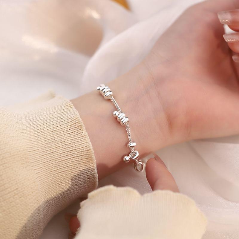 S925 Sterling Silver Bead Bracelet Product Image