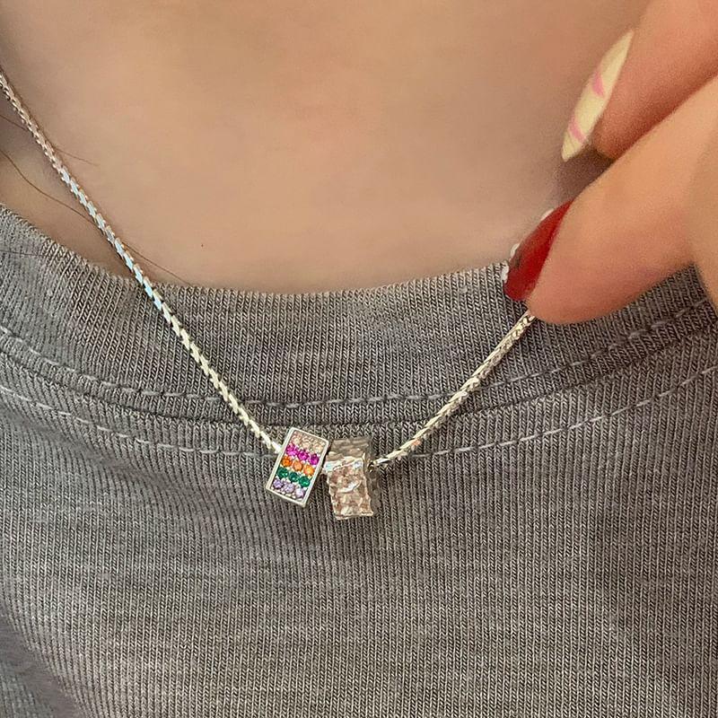 Rhinestone Pendant Alloy Necklace Product Image