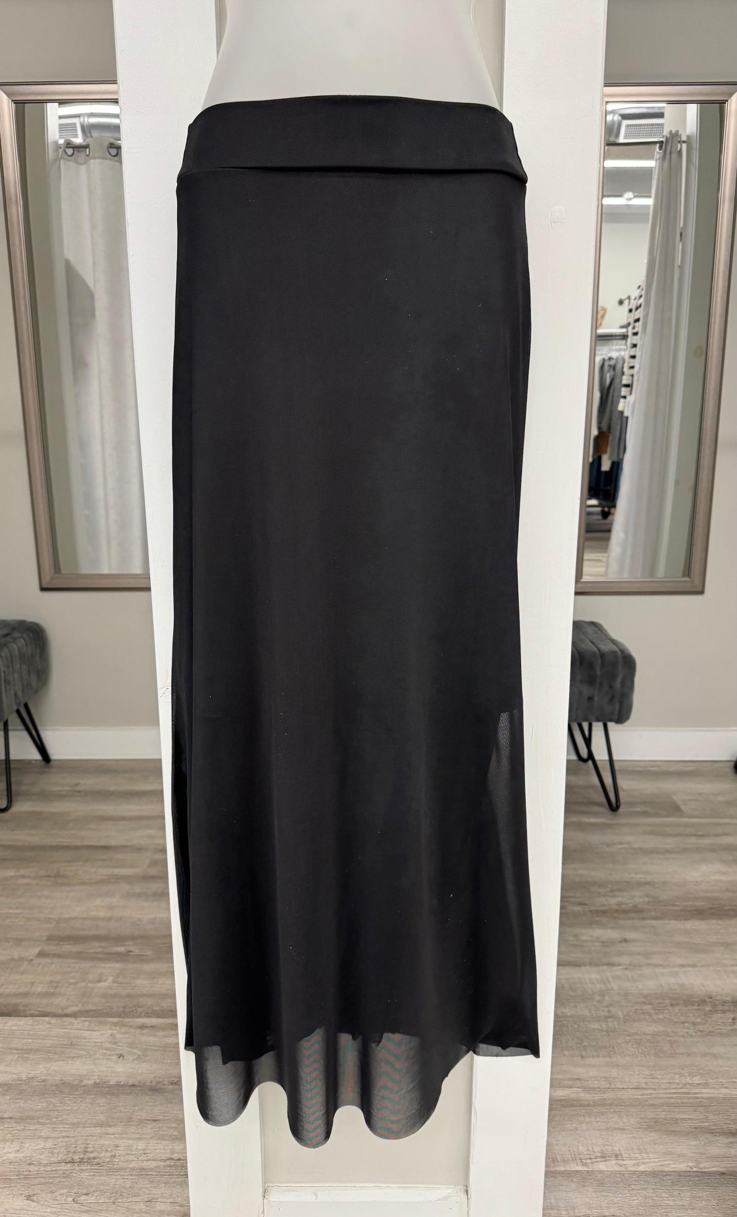 Black Mesh Ocho Skirt Product Image