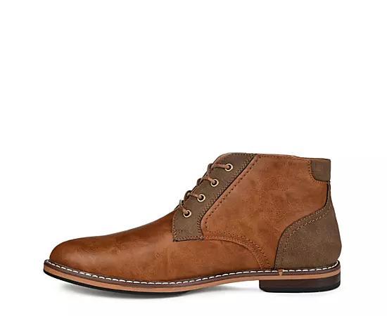 VANCE Franco Men's Plain Toe Chukka Boots, Size: 8.5, Brown Product Image