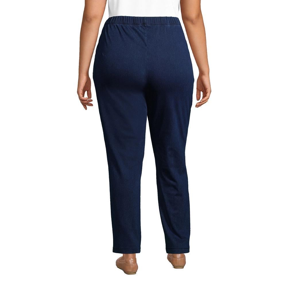 Plus Size Lands' End Sport Knit High-Waist Pull-On Pants, Women's, Size: 3XL, Dark Grey Product Image