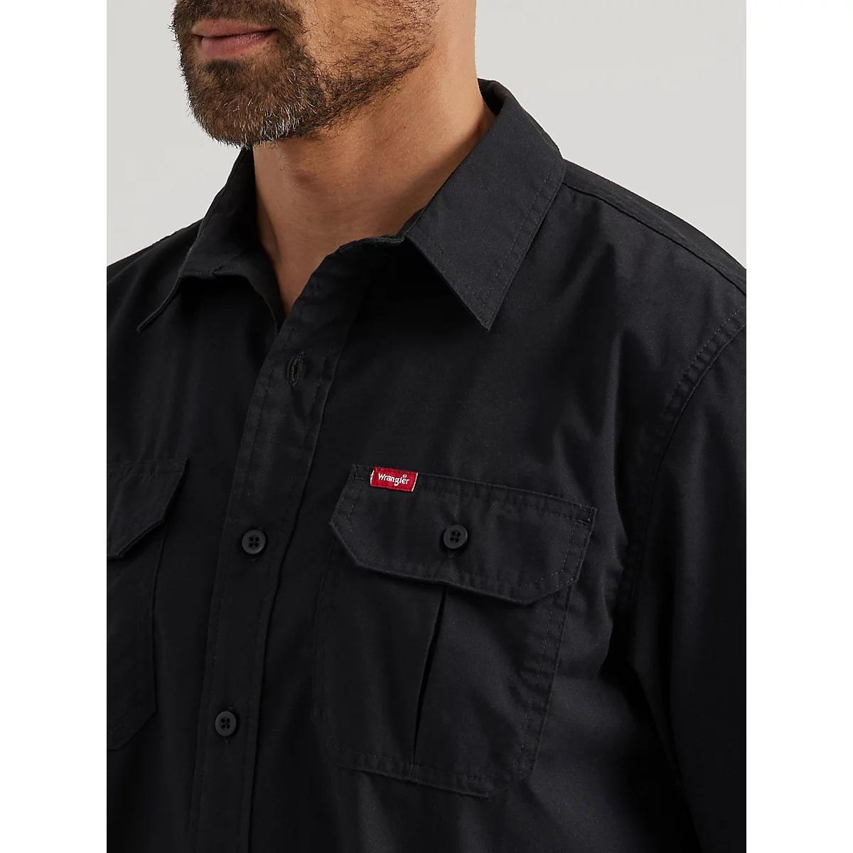Men's Relaxed Stretch Poplin Shirt in Jet Product Image