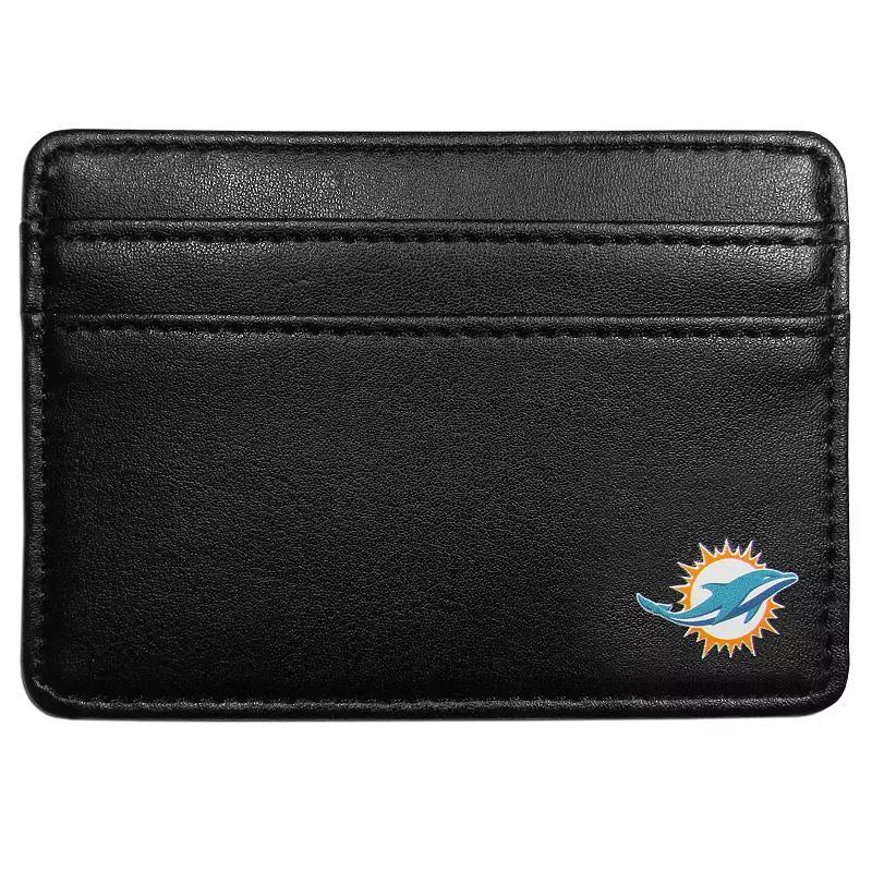 Men's Miami Dolphins Weekend Wallet, Black Product Image