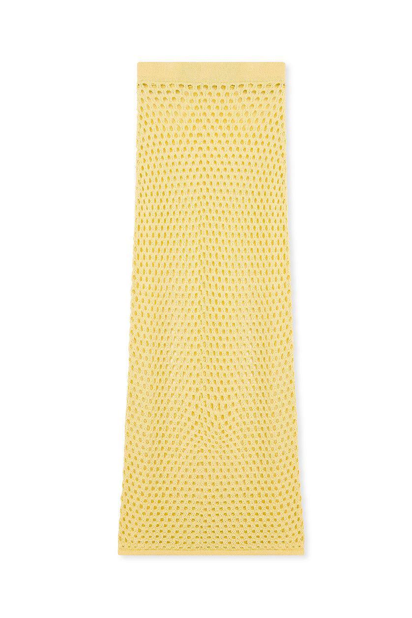Hole Knitted Maxi Skirt Product Image