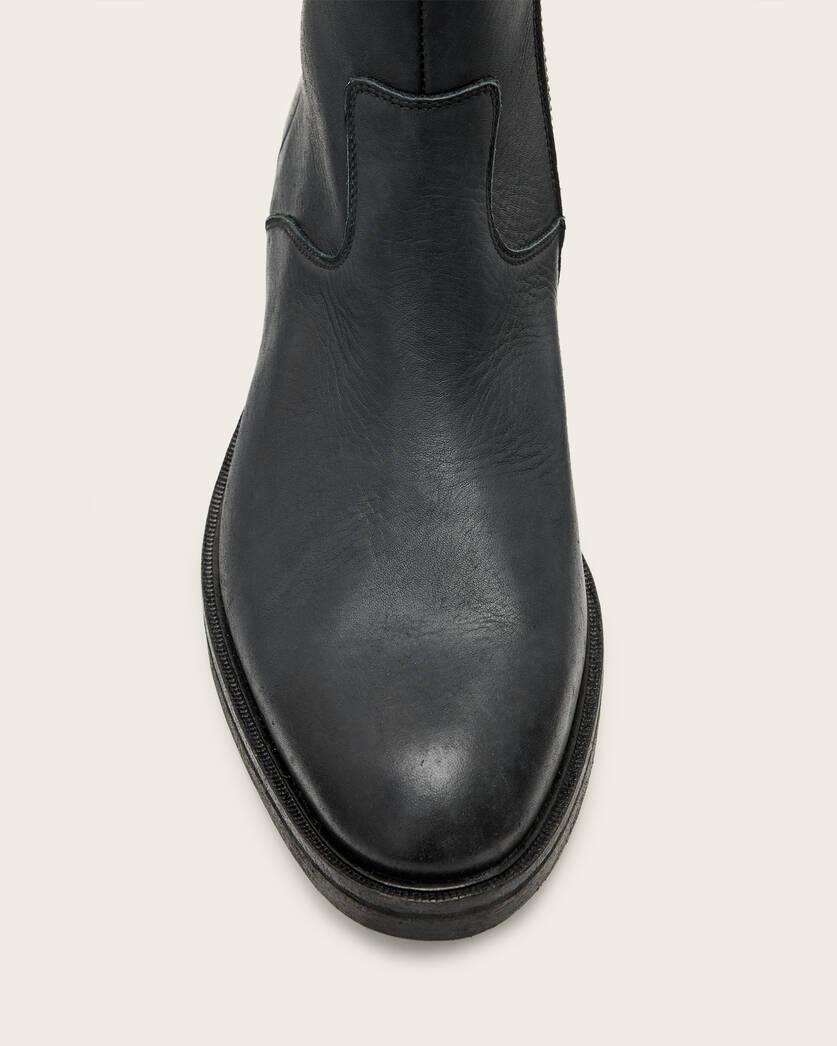 Lang Leather Zip Up Boots Product Image