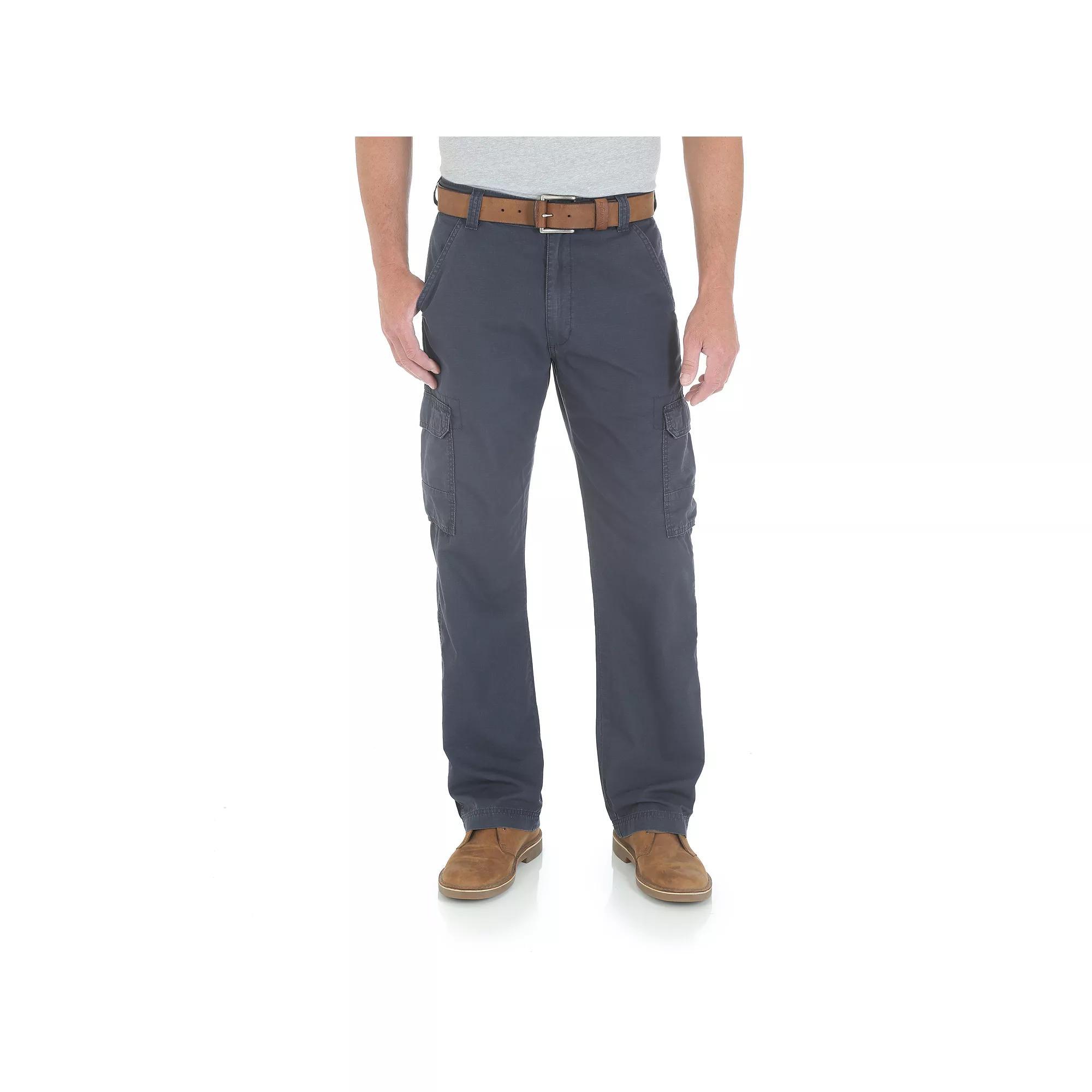 Men’s Wrangler Ripstop Cargo Pants, Men's, Size: 42X30, Blue Product Image