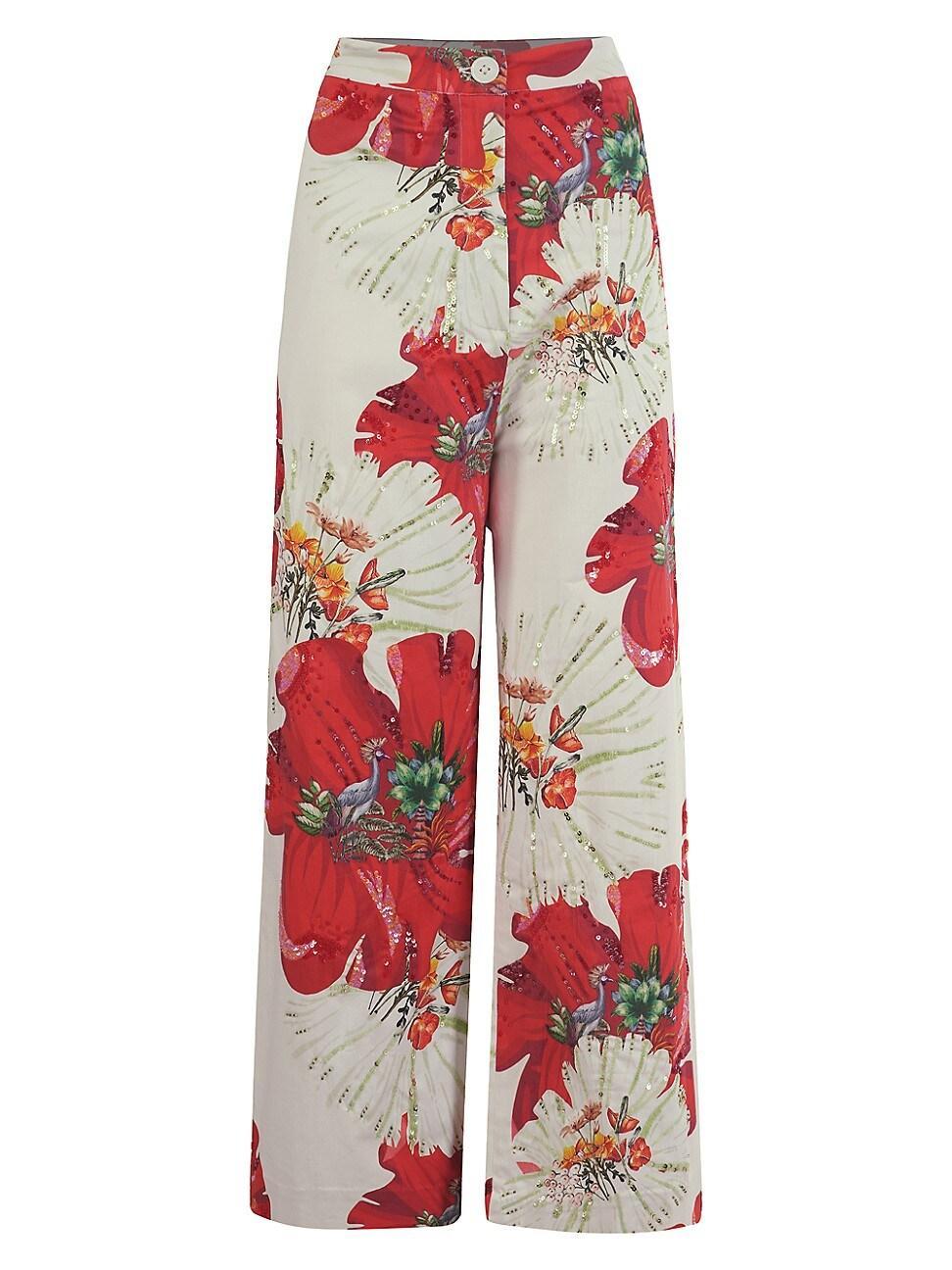 Womens Carnation Stretch Cotton Pants Product Image