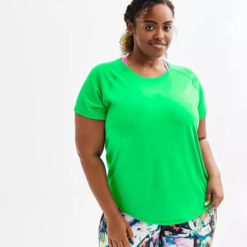 Plus Size Tek Gear® Dry Tek Short Sleeve Tee, Women's, Size: 4XL, Peyton Purple Product Image