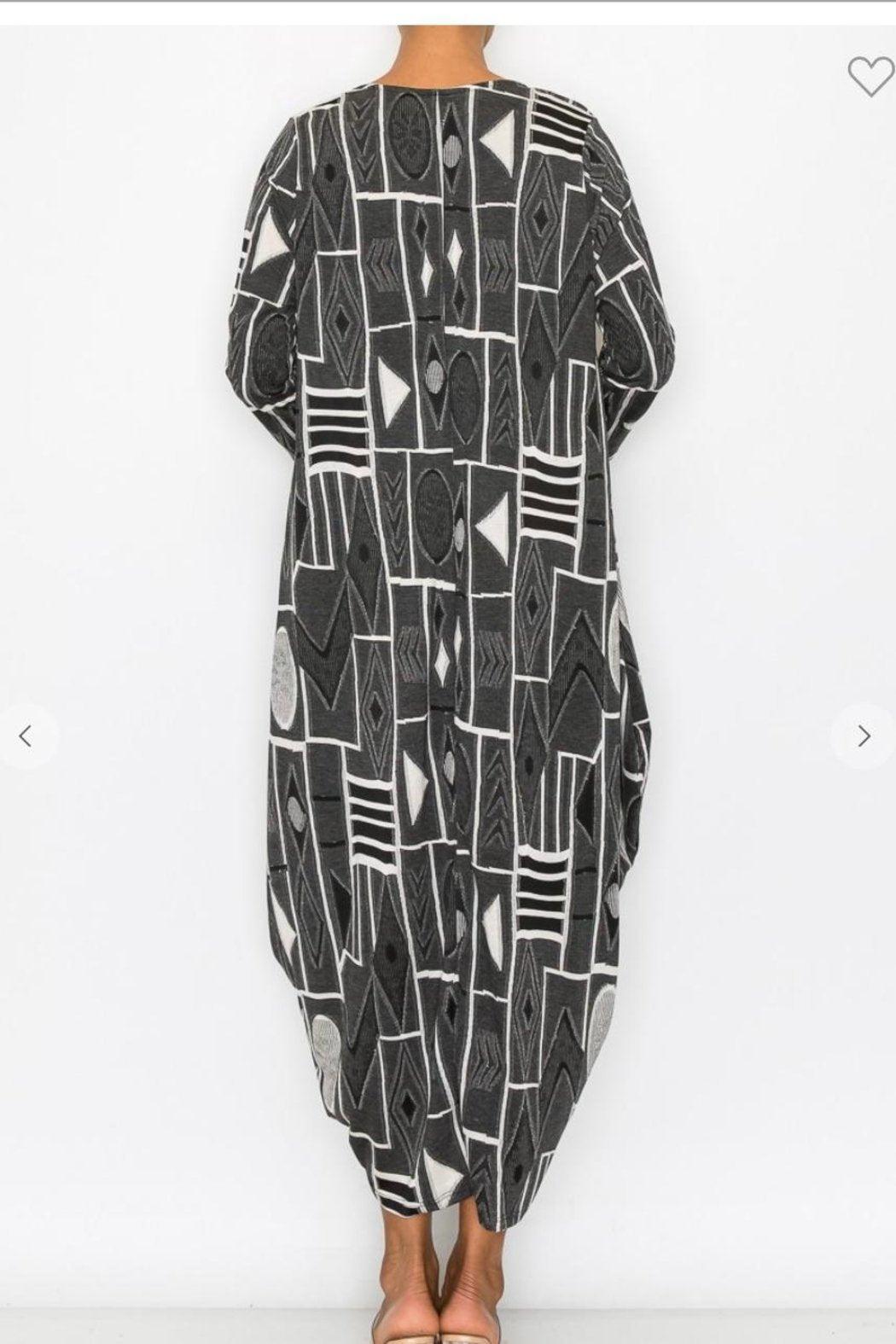 Maxi Dress, Geo Print Product Image