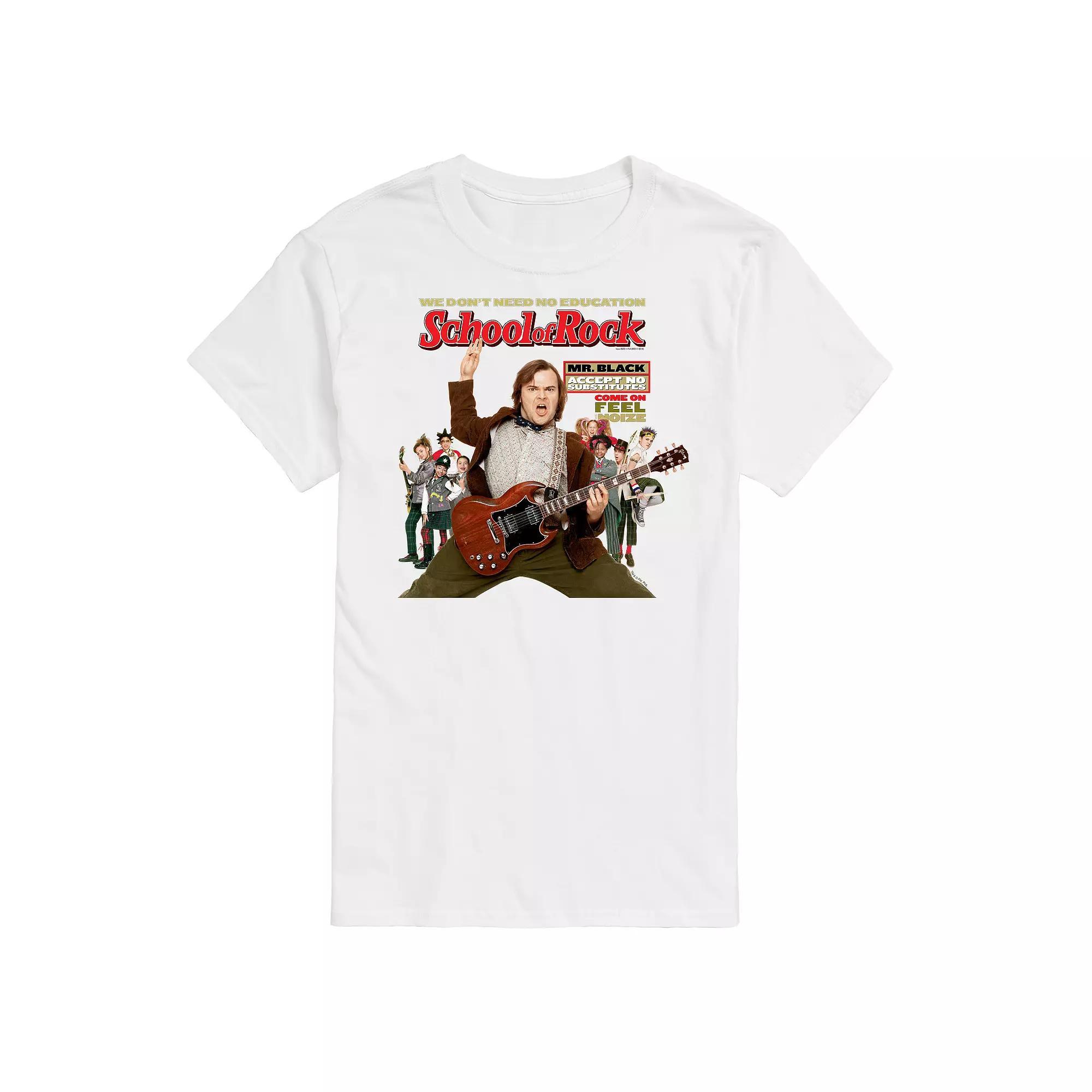 Big & Tall School of Rock Cover Graphic Tee, Mens Product Image