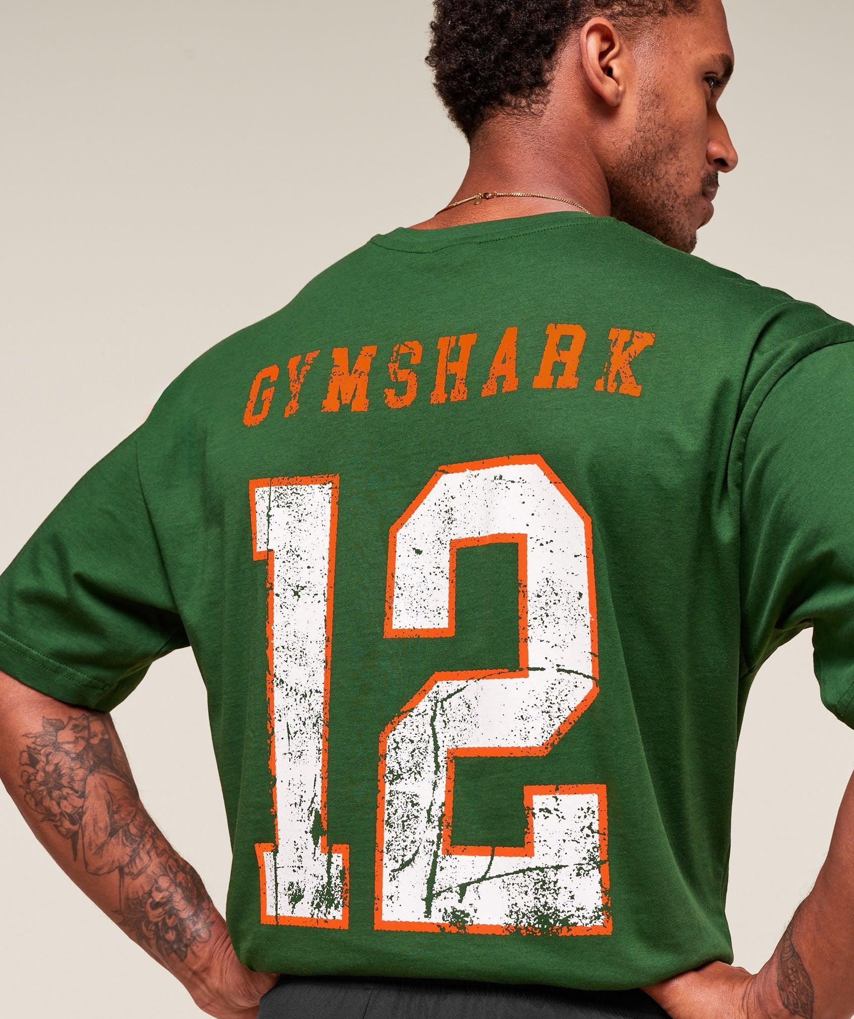 Gymshark Campus T-Shirt - Athletic Green Male Product Image