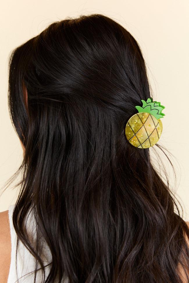 Yellow Pineapple Claw Clip FINAL SALE Product Image
