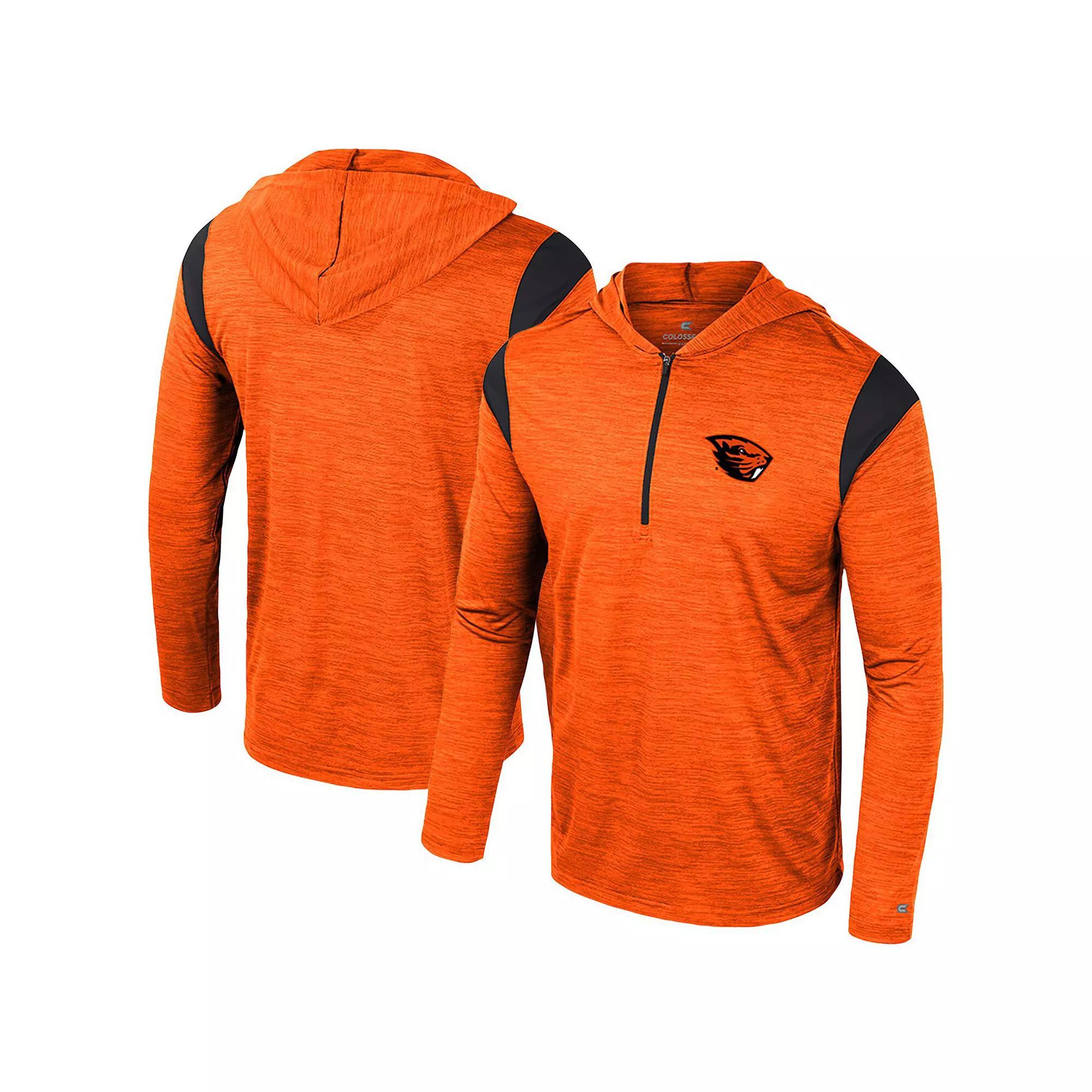 Men's Colosseum Orange Oregon State Beavers Dozer Half-Zip Windshirt, Size: Large Product Image
