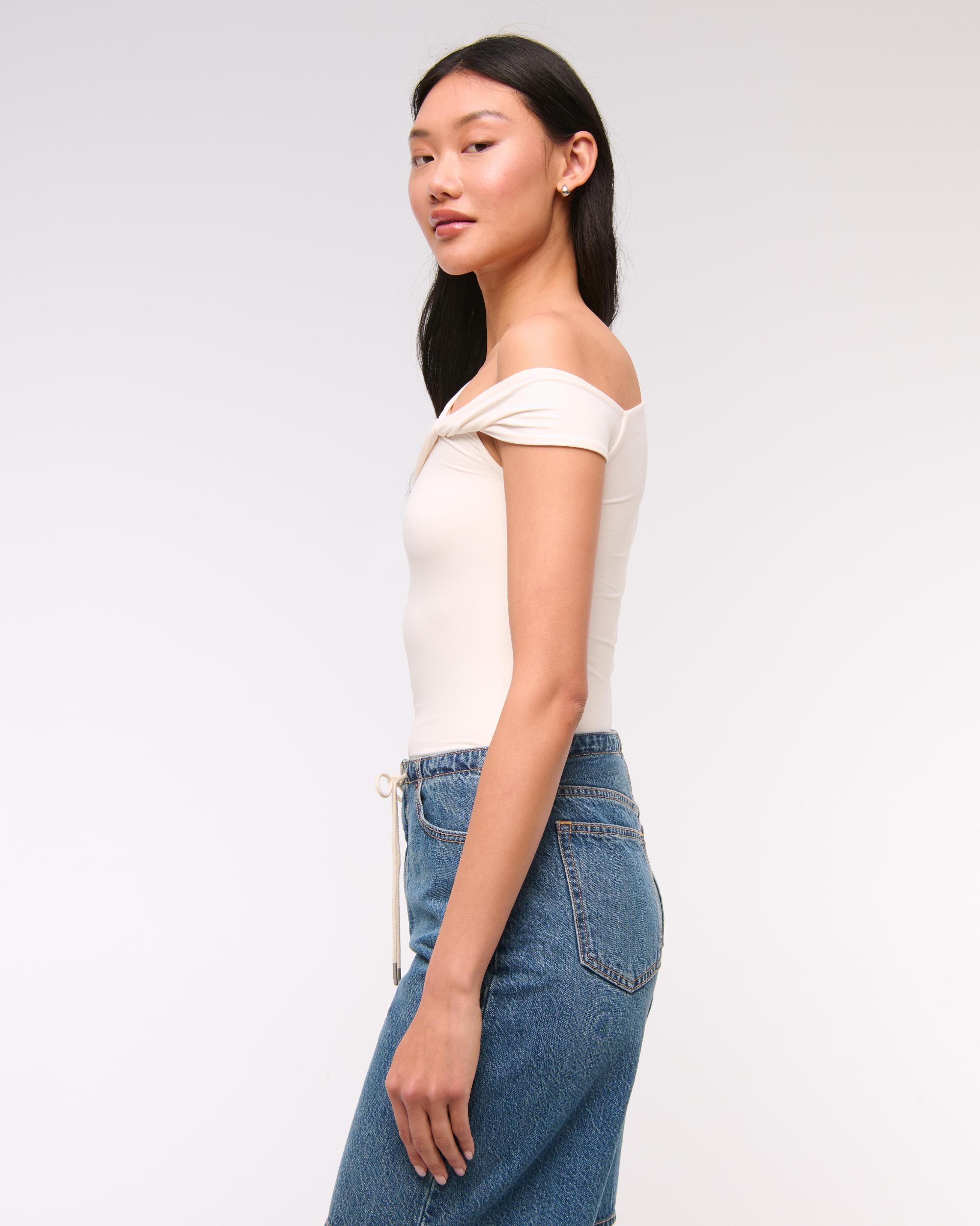 Soft Matte Seamless Asymmetrical Twist Top Product Image