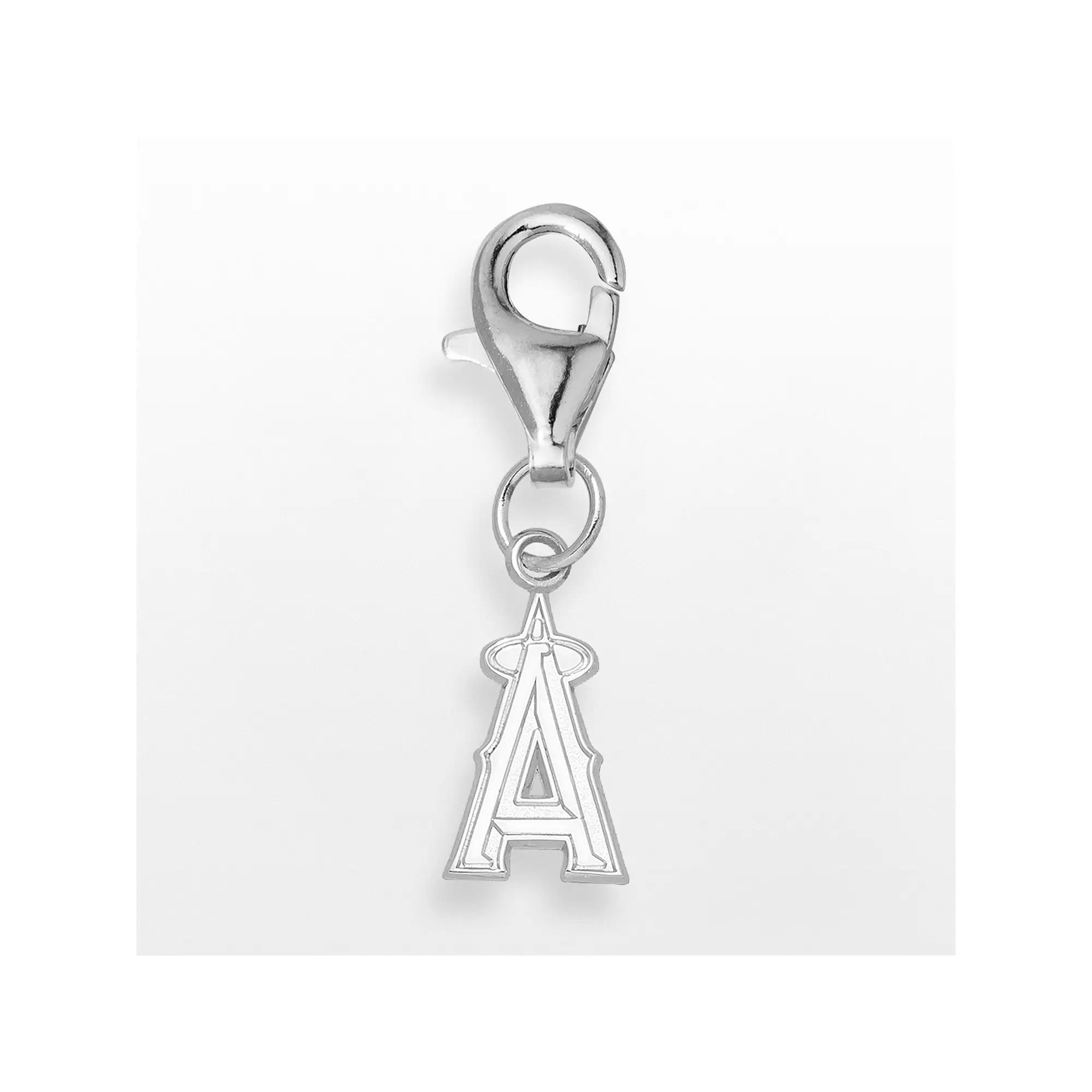 Los Angeles Angels of Anaheim Sterling Silver Logo Charm, Womens Product Image