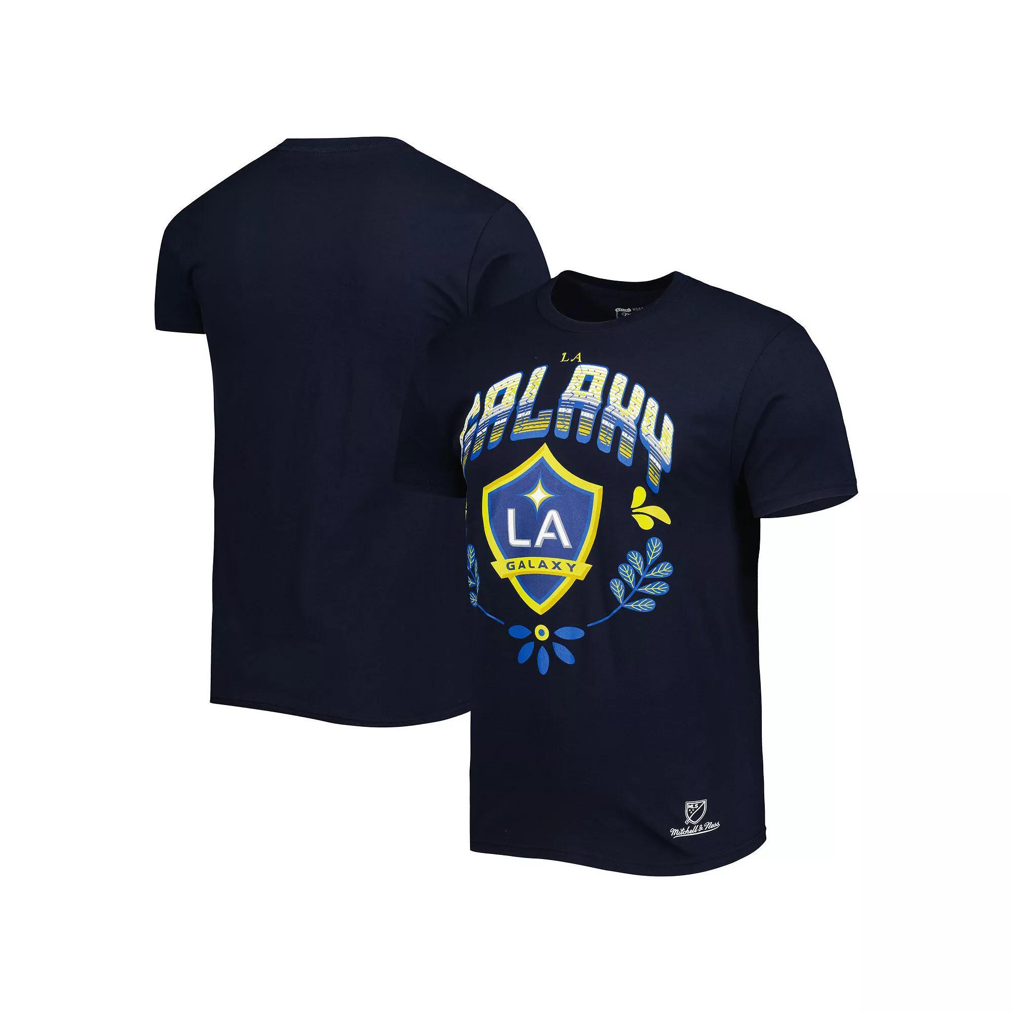 Men's Mitchell & Ness Navy LA Galaxy Serape T-Shirt, Size: Medium, Blue Product Image