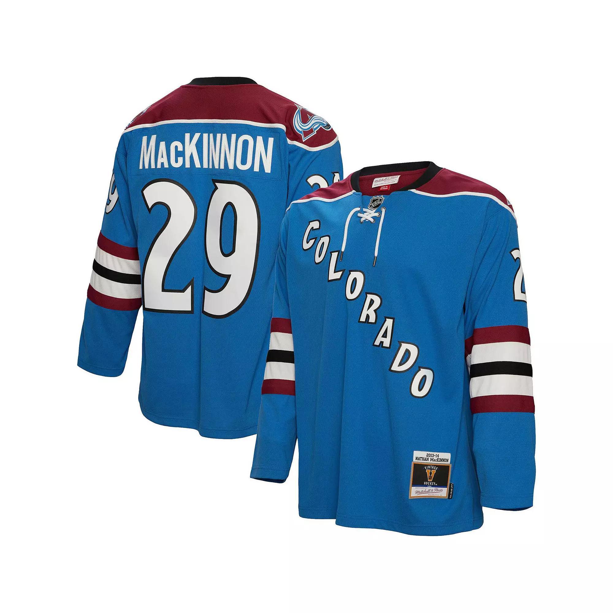 Mens Mitchell & Ness Nathan MacKinnon Colorado Avalanche Big & Tall 2013 Line Player Jersey Product Image
