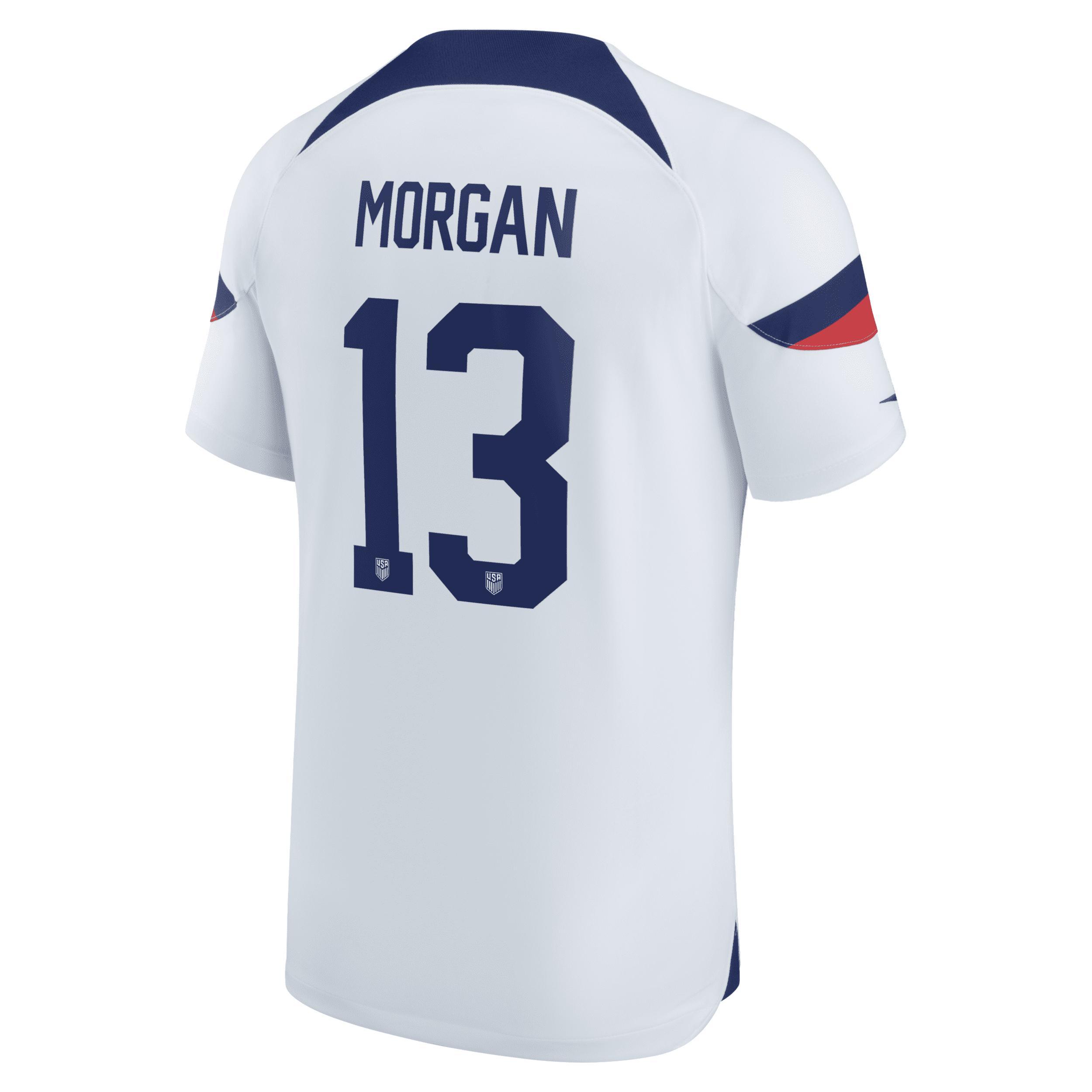 Mens Nike Alex Morgan Blue Uswnt 2022/23 Home Breathe Stadium Replica Player Jersey - Blue Product Image