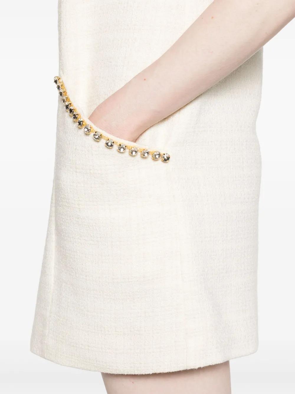 crystal-detailing tweed minidress Product Image