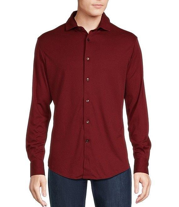 Cremieux Blue Label Chamonix Collection Long Sleeve Coat Front Supima Woven Shirt Product Image