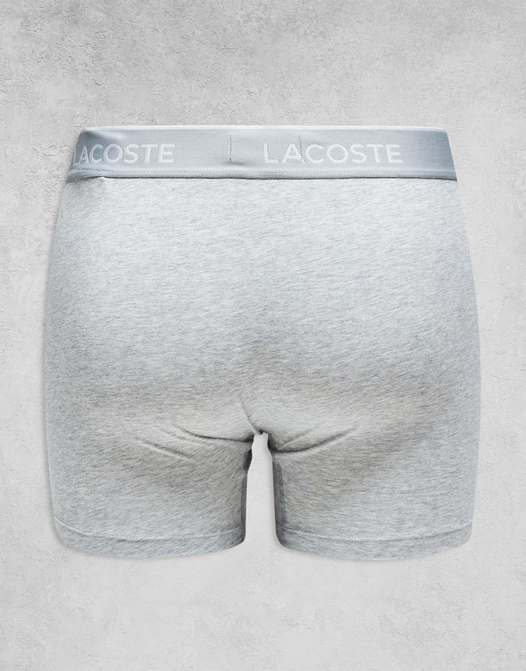 Lacoste 3 pack boxer briefs in multi Product Image