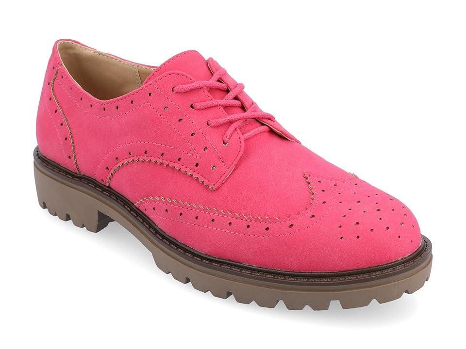 Journee Claudiya Tru Comfort Foam Womens Oxford Shoes Brown Product Image