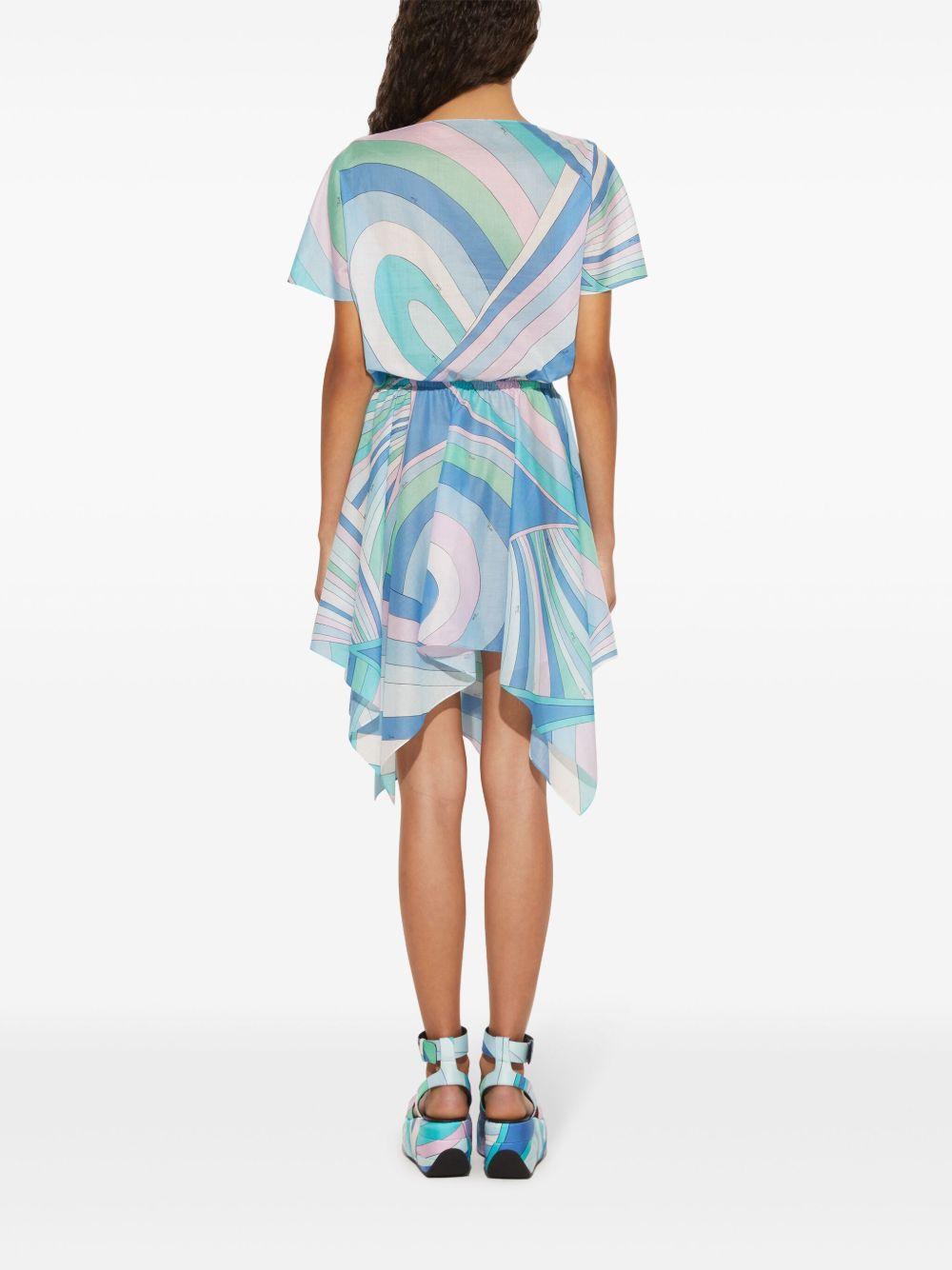 Iride-print cotton minidress Product Image