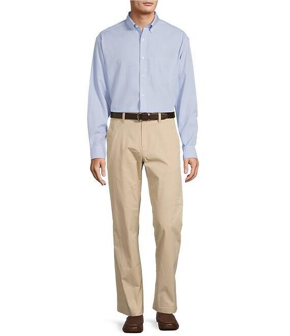 Gold Label Roundtree & Yorke Non-Iron Long Sleeve Small Checked Print Sport Shirt Product Image