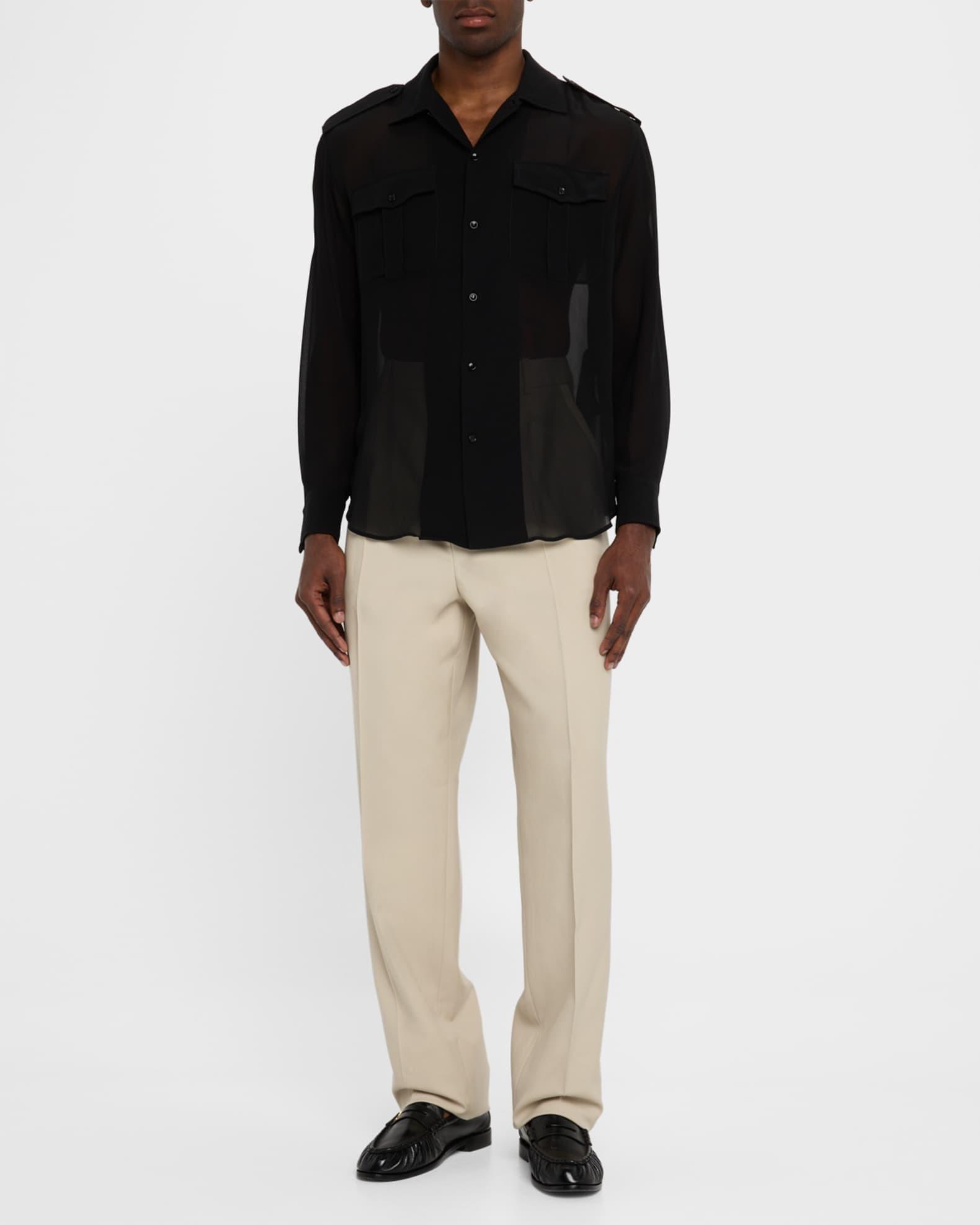 Mens Pleated Tuxedo Pants Product Image