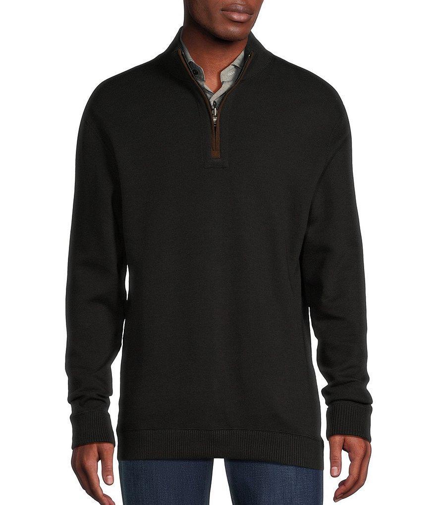 Cremieux Blue Label Solid Reversible Quarter-Zip Pullover Product Image