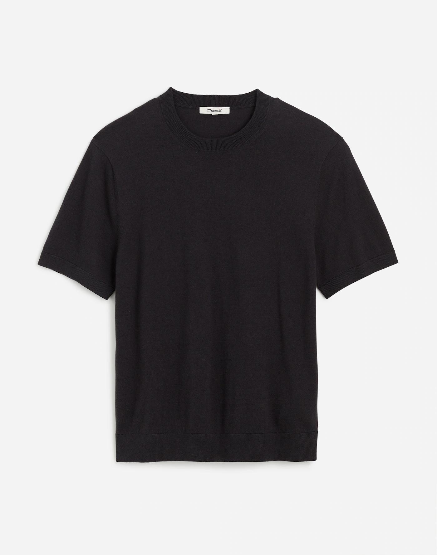 Cotton Crewneck Sweater Tee Product Image