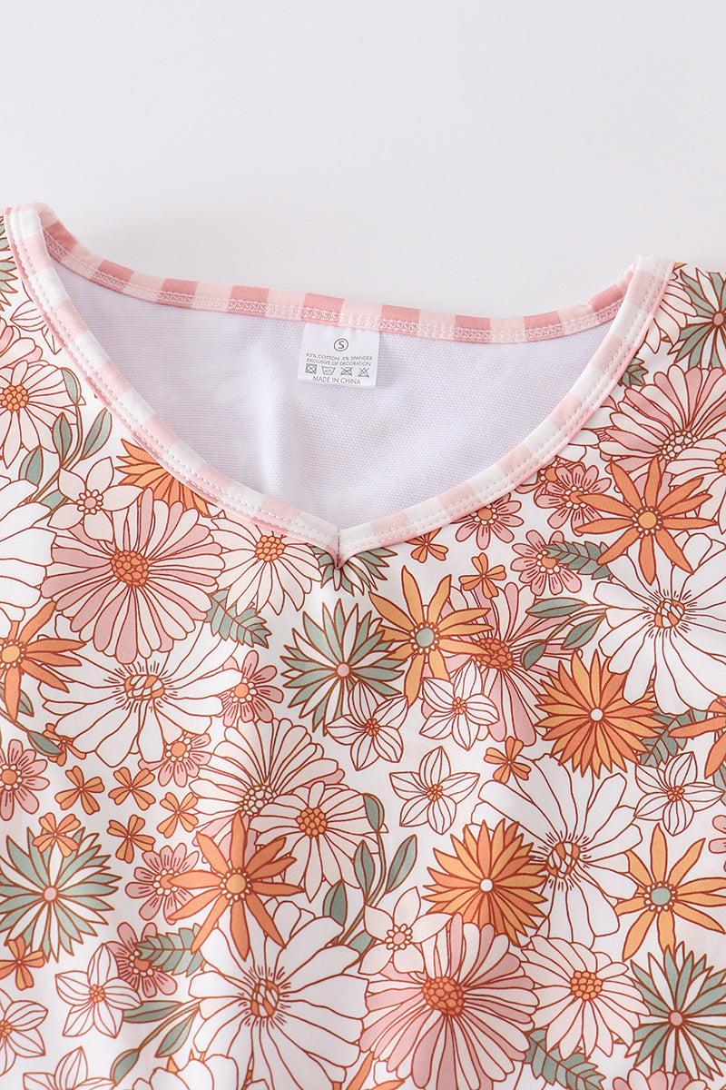 Daisy print woman swim cover up Product Image
