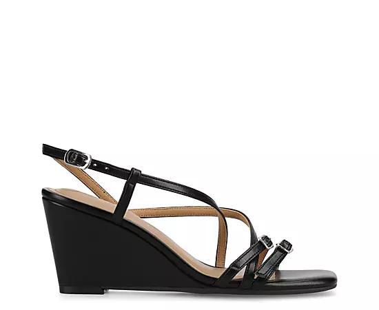 Journee Collection Womens Clinnne Wedge Sandal Product Image