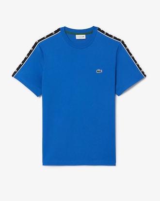 Men's Logo Stripe Cotton T-Shirt Product Image