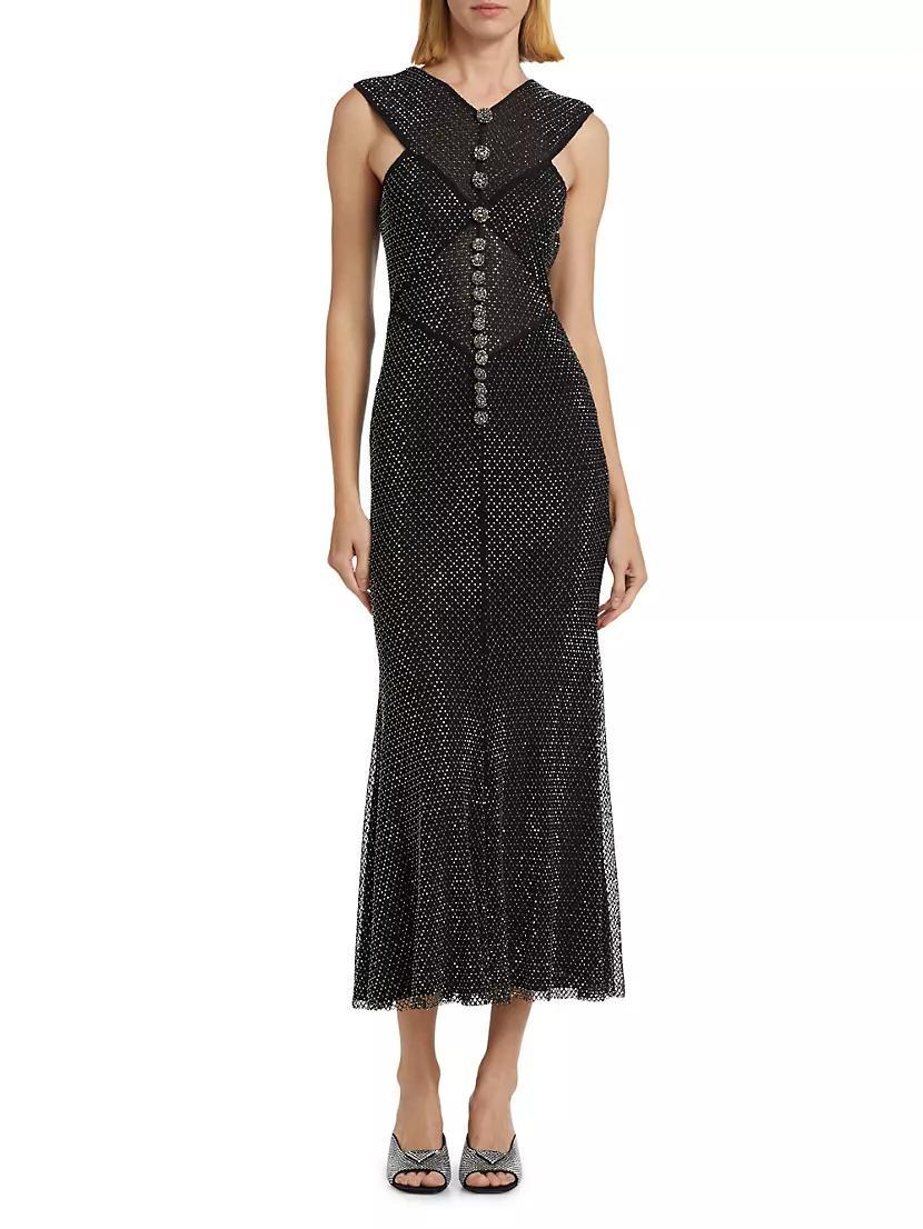 Hotfix Fishnet Midi-Dress Product Image