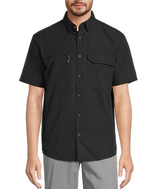 Roundtree & Yorke Performance Charter Vented Short Sleeve Solid Sport Shirt Product Image