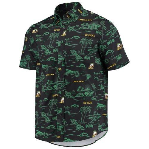 Men's Reyn Spooner Black Oregon Ducks Classic Button-Down Shirt, Size: Medium Product Image