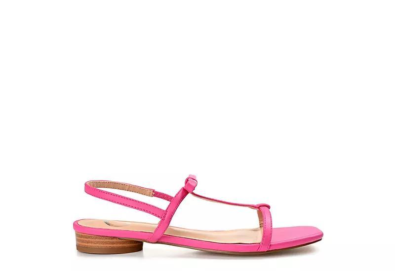 Journee Zaidda Women's T-Strap Sandals, Size: 6, Pink Product Image