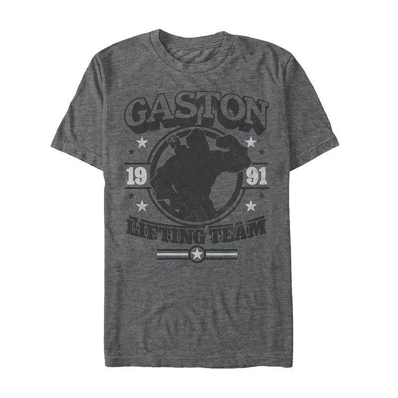 Men's Disney's Beauty and the Beast Gaston Gym Tee, Size: Medium, Grey Heather Product Image