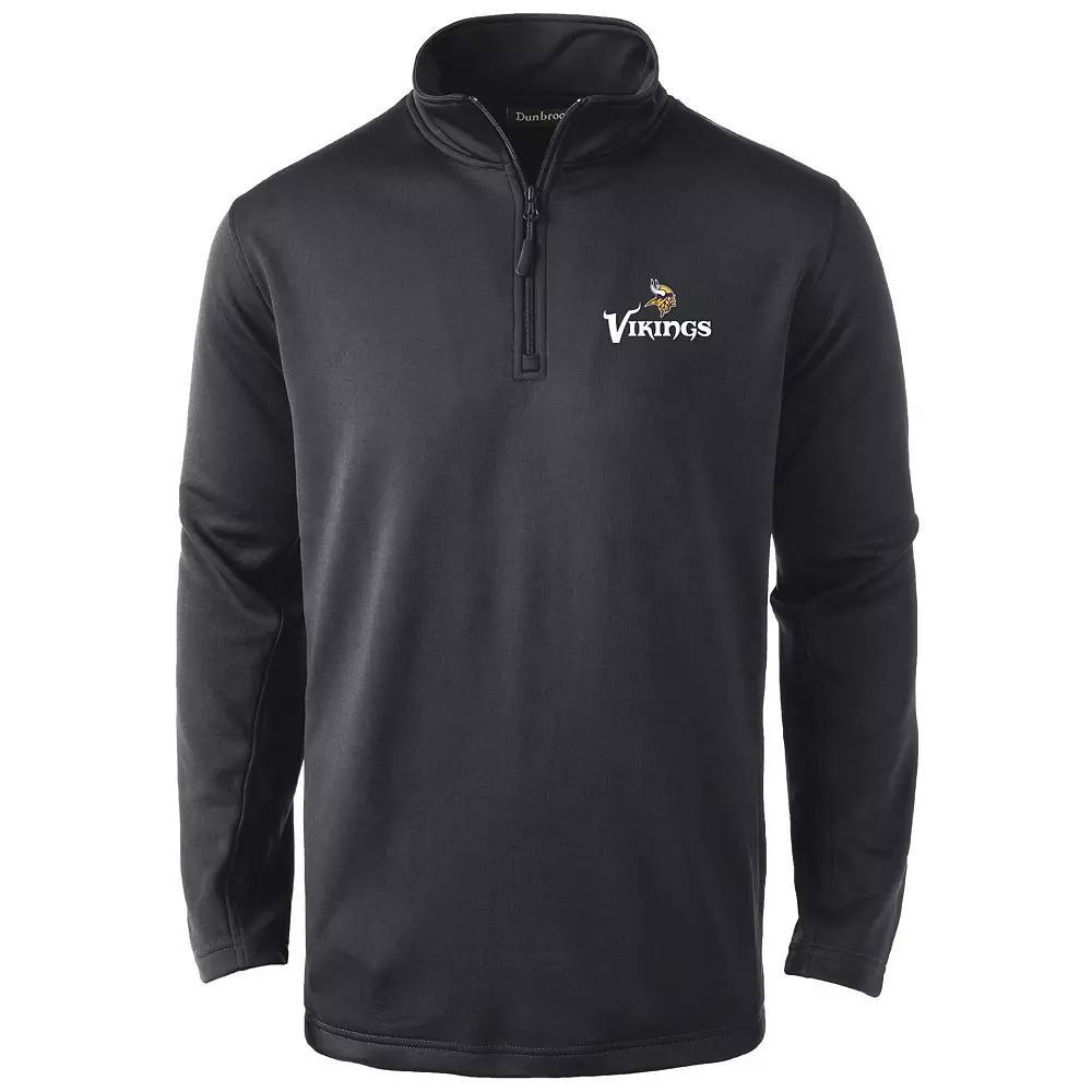 Men's Dunbrooke Black Minnesota Vikings All-Star Tech Quarter-Zip Top, Size: Medium Product Image