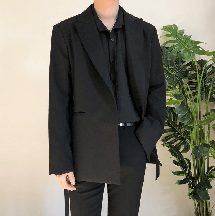 RT No. 2583 BELT BLAZER SUIT JK Product Image