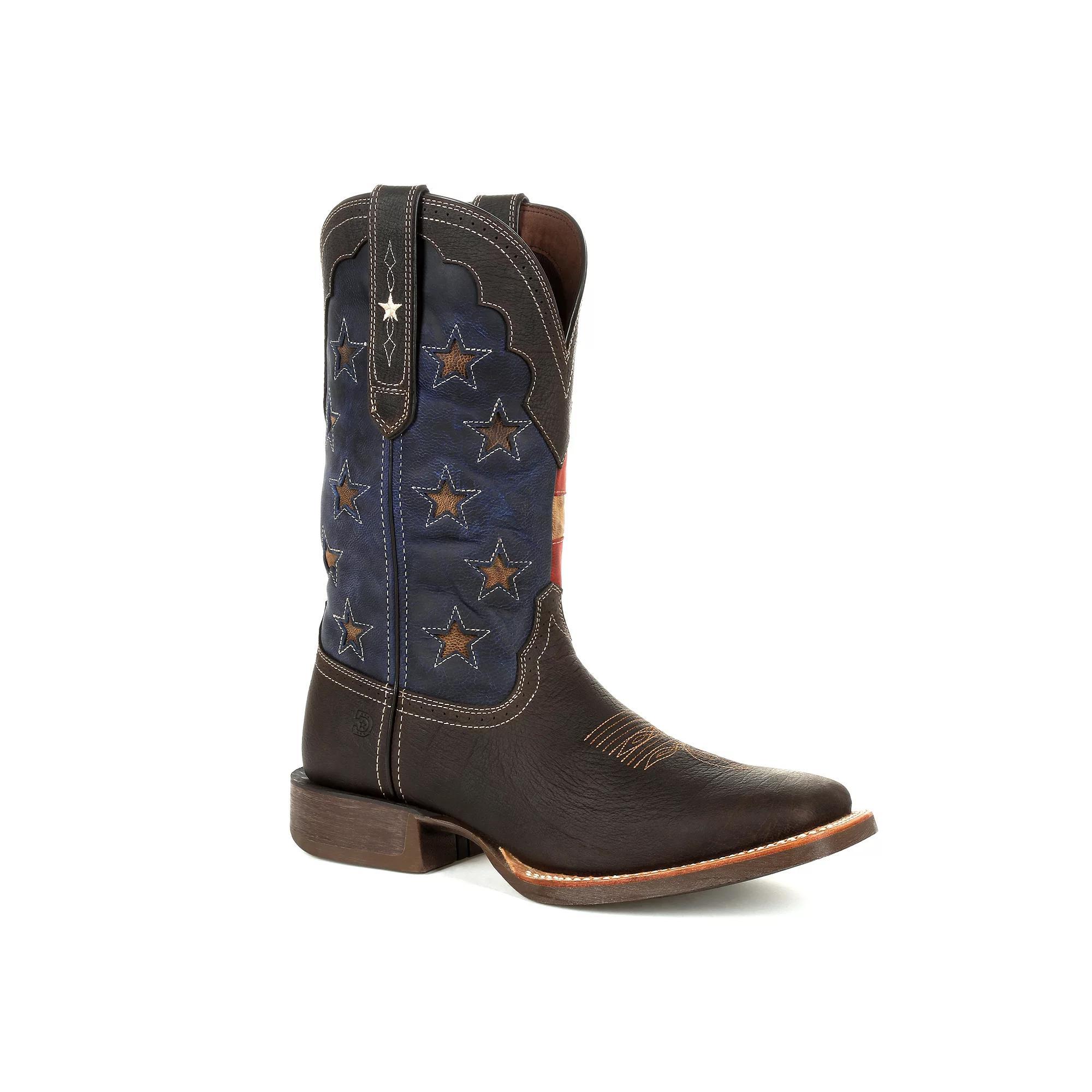 Durango Rebel Pro Vintage Flag Mens Western Boots Dark Brown Product Image