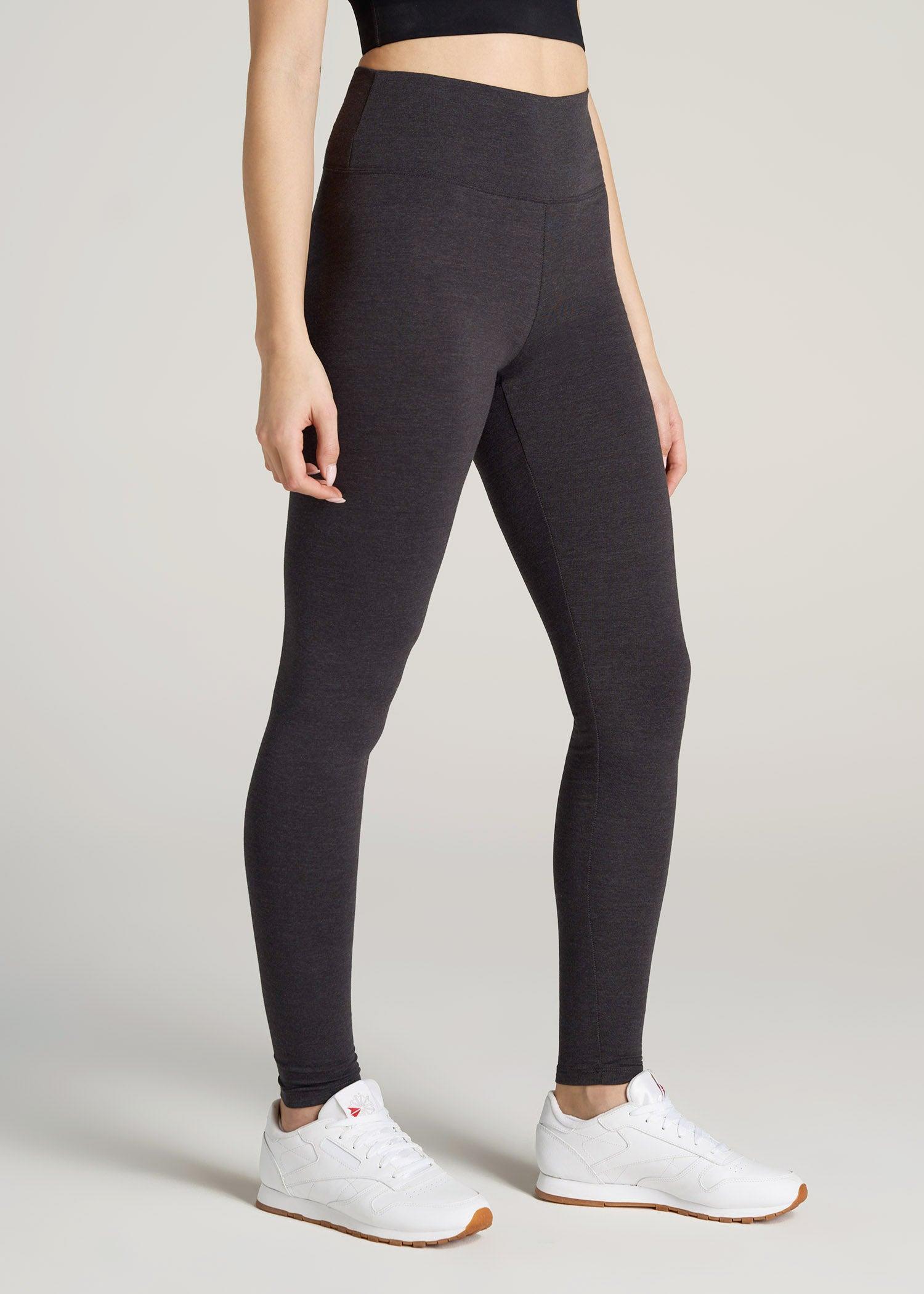 Women's Tall Cotton Leggings in Shadow Grey Mix Product Image