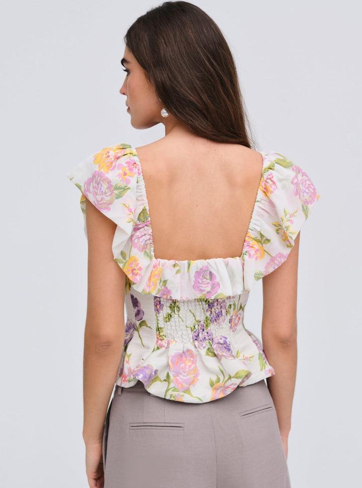 Cleodora Top — White Product Image
