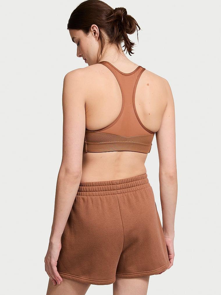 Cotton High-Rise Fleece Shorts Product Image