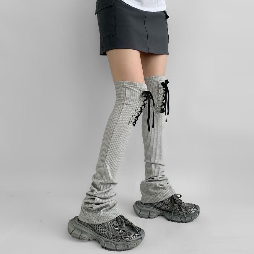 Lace-Up Leg Warmers Product Image