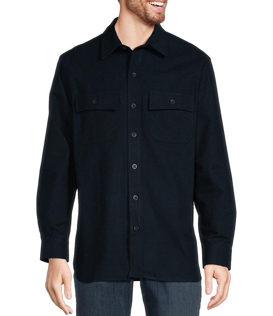 L.L.Bean Chamois Solid Long Sleeve Woven Shirt Product Image